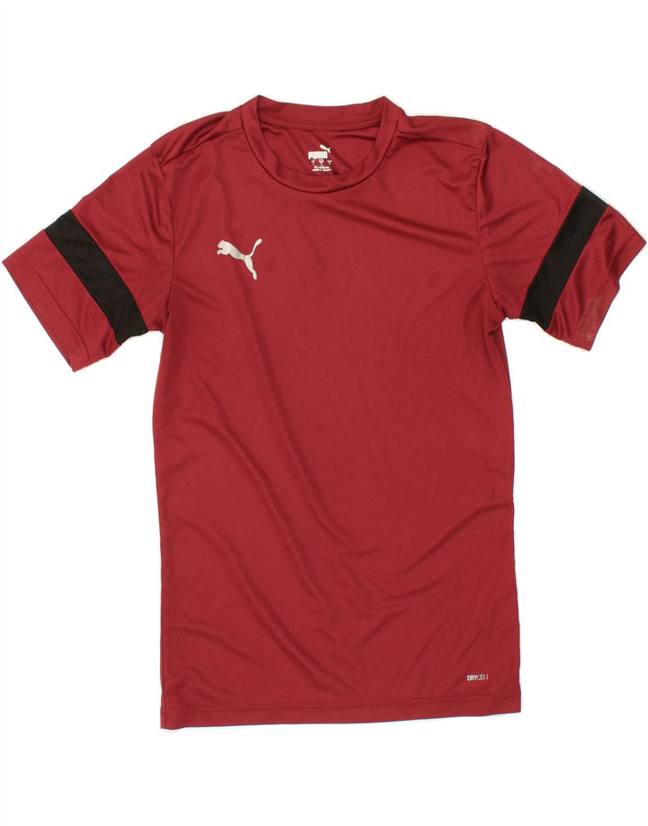 PUMA Mens T-Shirt Top Small Red Polyester Vintage Puma and Second-Hand Puma from Messina Hembry 