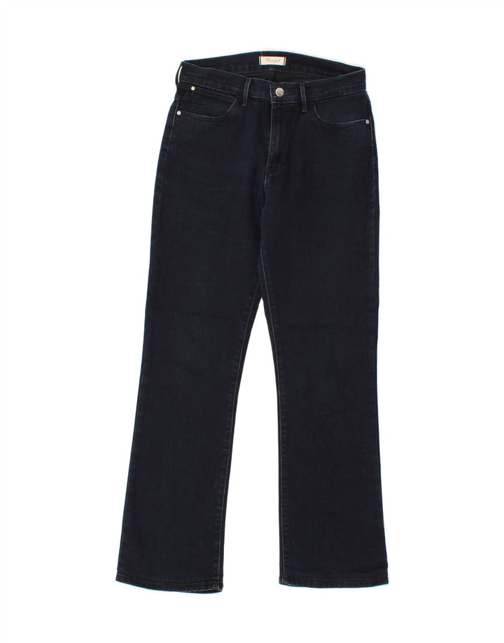 WRANGLER Womens High Rise Bootcut Jeans W28 L28 Navy Blue Cotton Vintage Wrangler and Second-Hand Wrangler from Messina Hembry 
