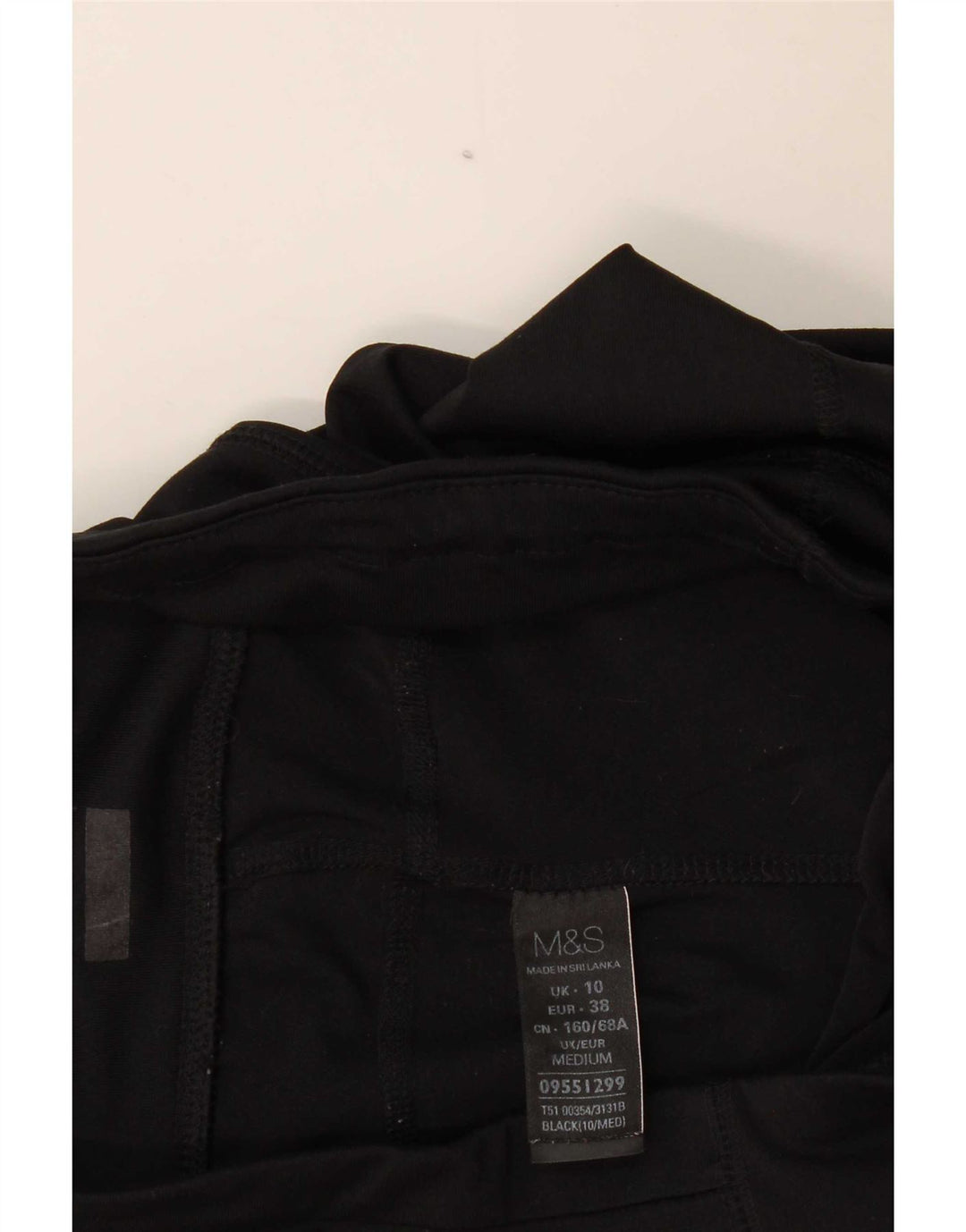 Marks & Spencer Træningsdragtsbukser til kvinder UK 10 Small Black Polyester