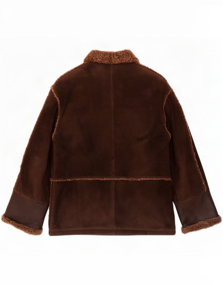 Grido Dame Oversized ruskindsjakke UK 16 Large Brown Læder