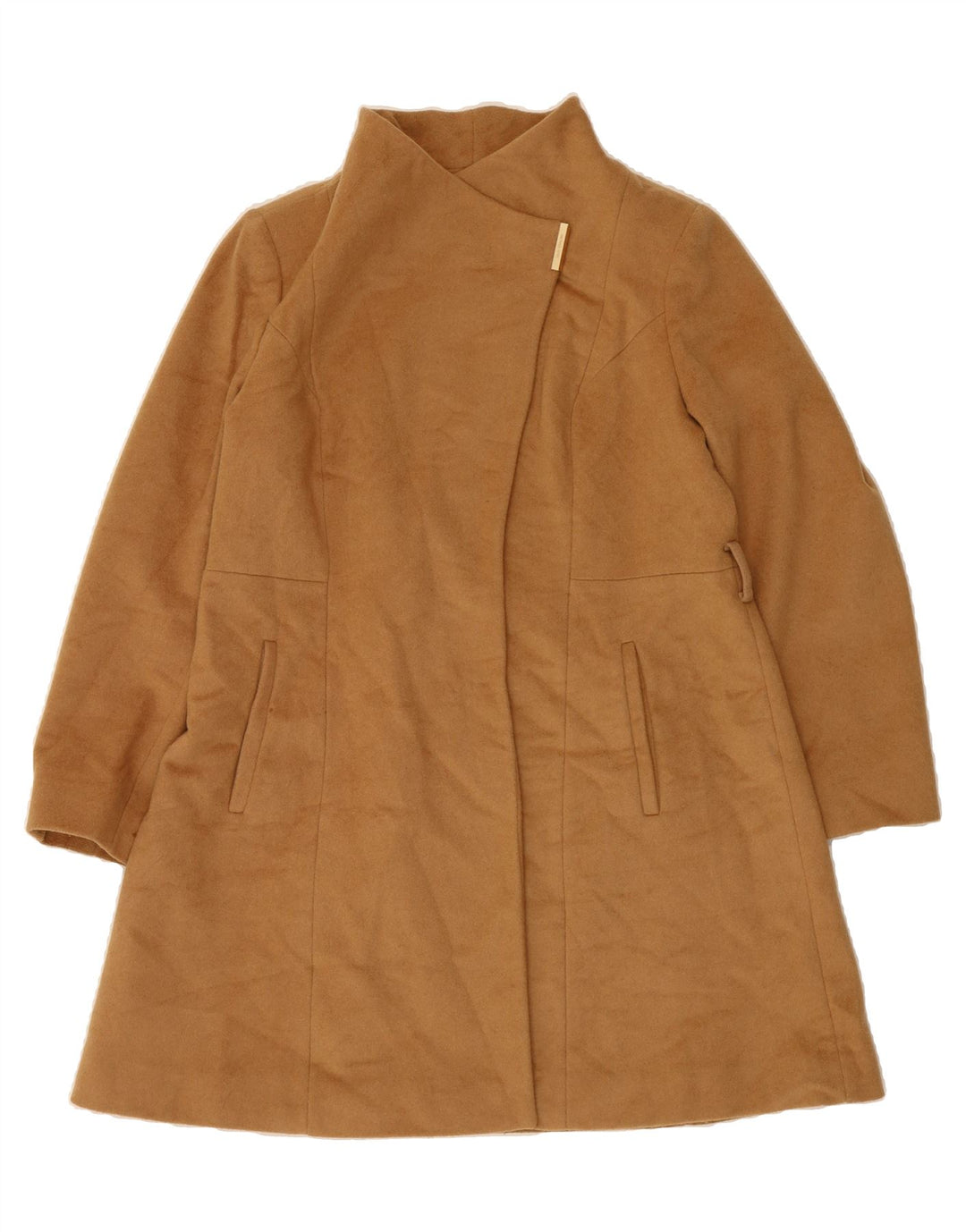 MICHAEL KORS Womens Overcoat UK 18 XL Brown Wool Vintage Michael Kors and Second-Hand Michael Kors from Messina Hembry 