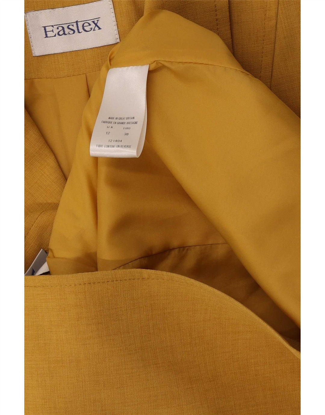 Eastex Dame 3-knaps blazerjakke UK 12 Medium Gul Polyester