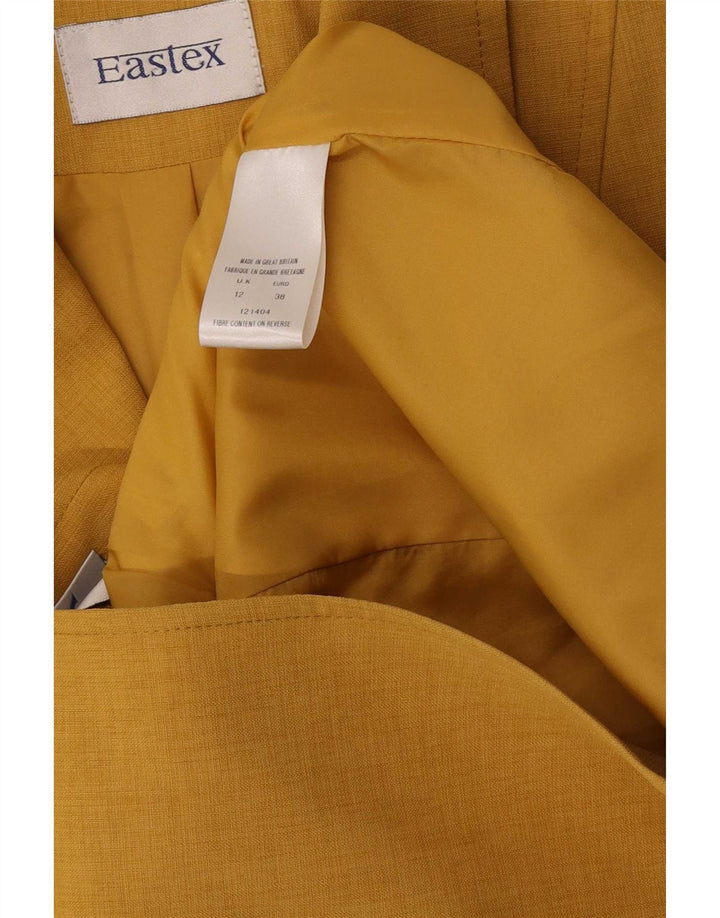 Eastex Dame 3-knaps blazerjakke UK 12 Medium Gul Polyester