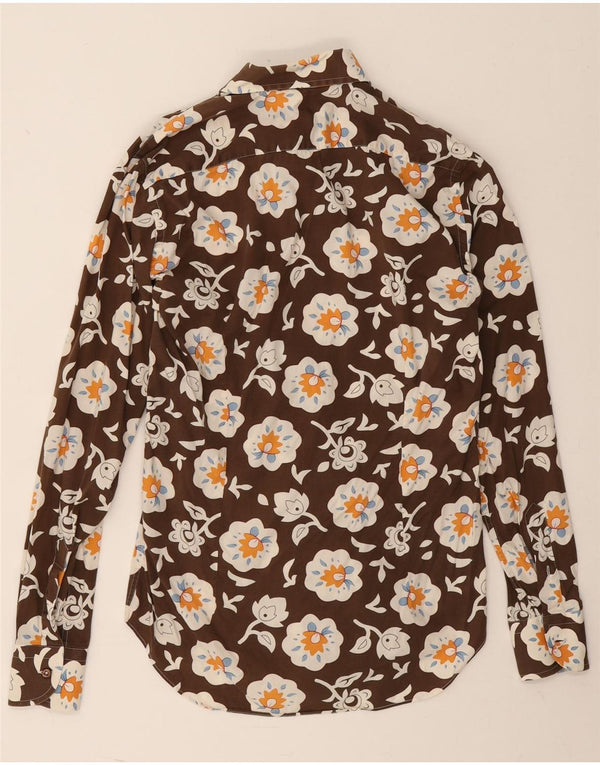 Bellini Herreskjorte Suze 39 15 1/2 Medium Brown Floral