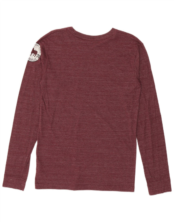 Adidas Herre Grafisk Top Langærmet Medium Burgundy