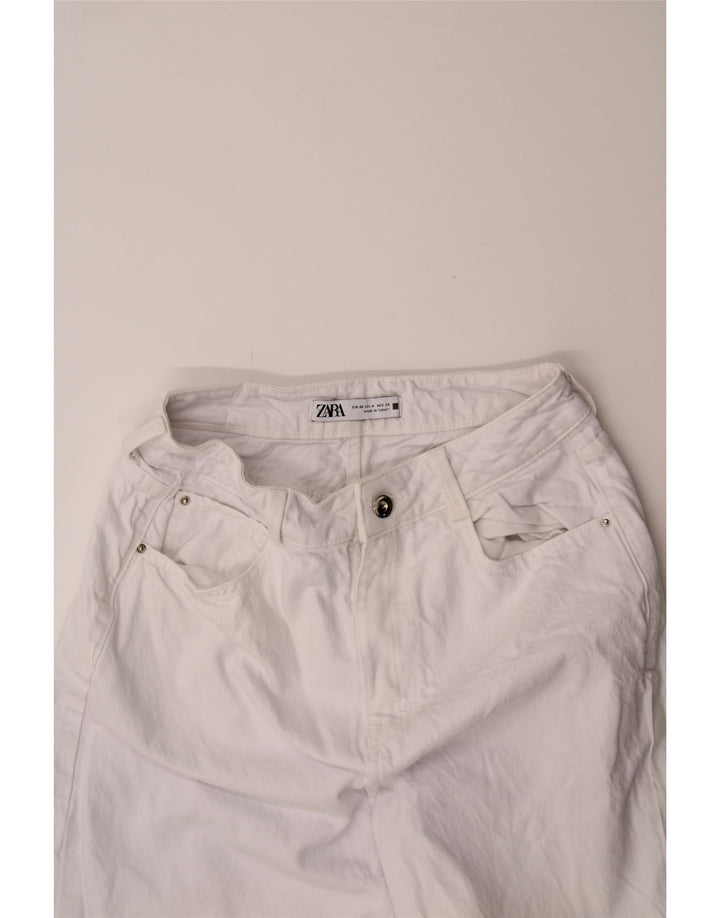 ZARA Womens Tapered Jeans EU 36 Small W26 L28 White Vintage Zara and Second-Hand Zara from Messina Hembry 