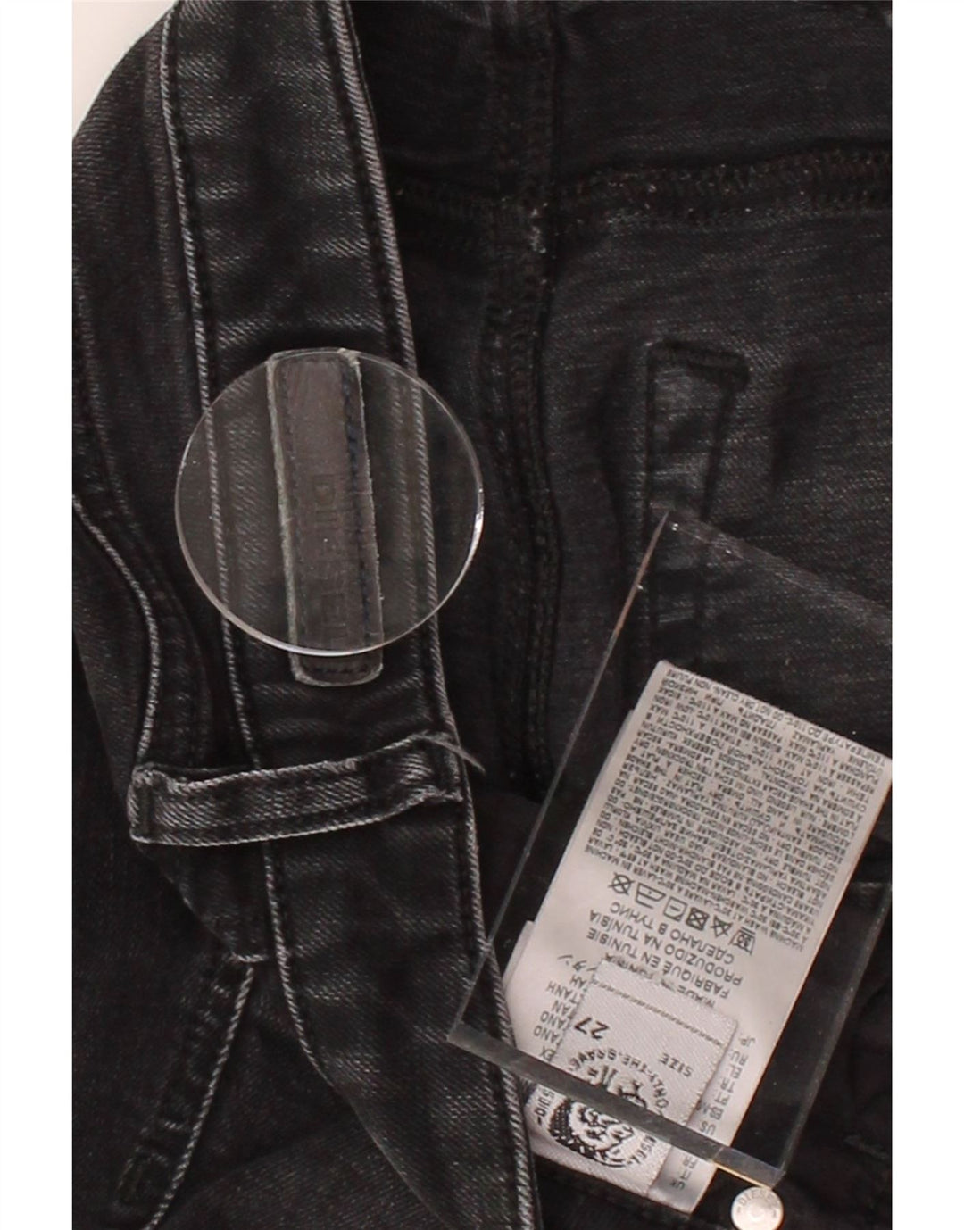 DIESEL Womens Skinny Jeans W27 L30 Black Cotton Vintage Diesel and Second-Hand Diesel from Messina Hembry 