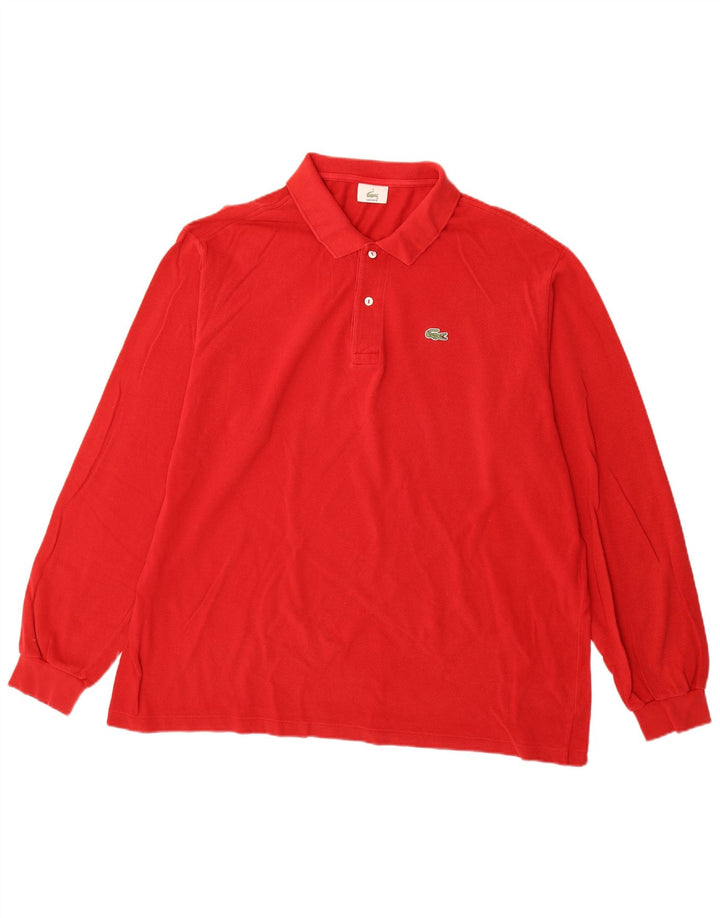 Lacoste Langærmet Polo Shirt til mænd Størrelse 8 3XL Rød