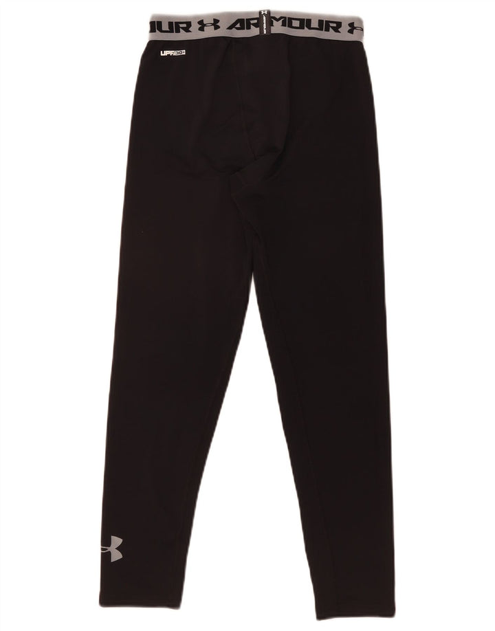Under Armour Boys Fitted Grafiske Leggings 11-12 år Large Sort
