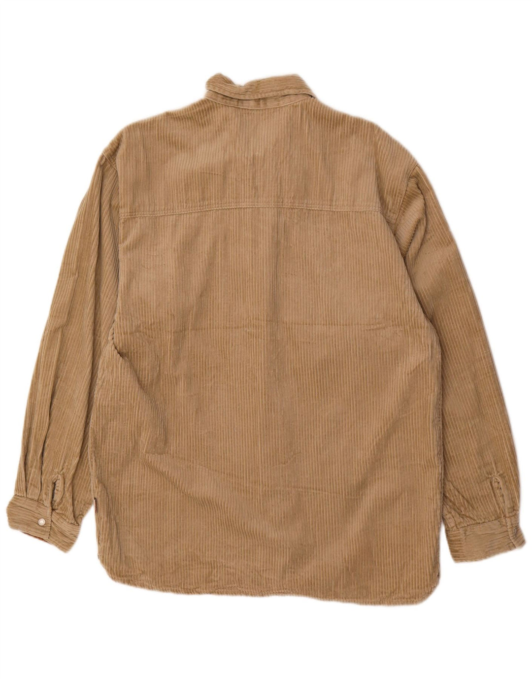 Mustang Herre Corduroy-skjorte Medium Beige Bomuld