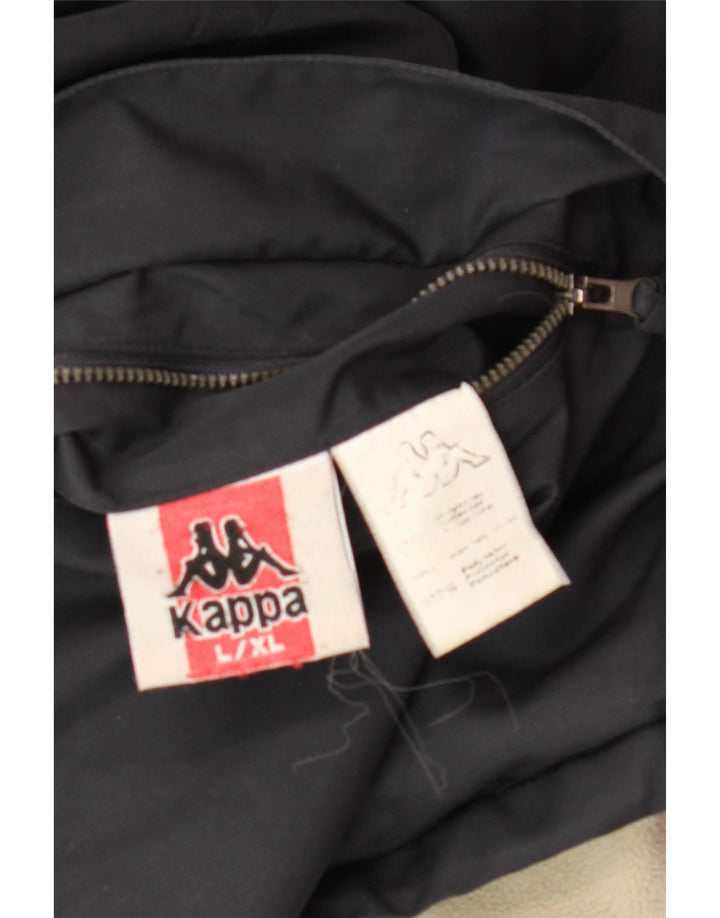 Kappa Herre vendbar jakke UK 40 Large Navy Blue Polyester