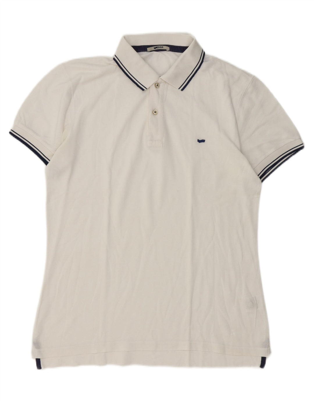 Gas Poloshirt til mænd XL Hvid Bomuld