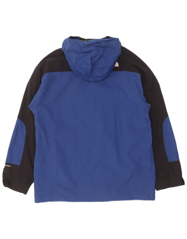The North Face Herre Hooded Windbreaker Jacket UK 42 XL Blue Colourblock