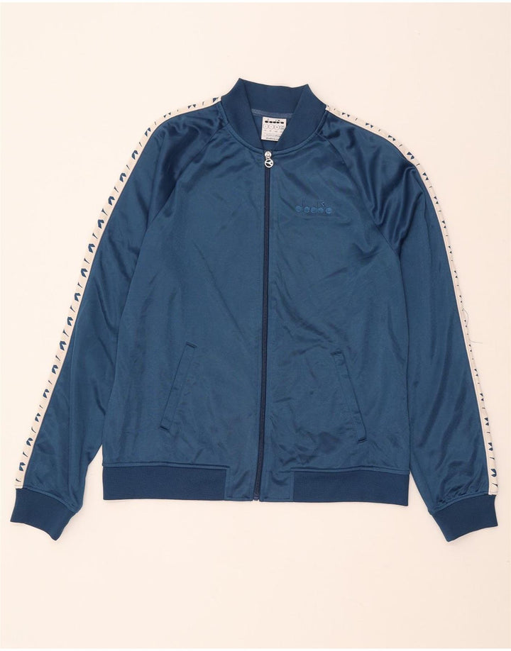 DIADORA træningsdragt topjakke til kvinder UK 16 Stor marineblå farveblok