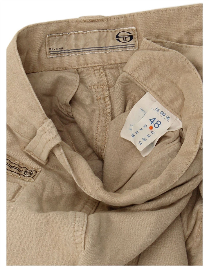 SERGIO TACCHINI Straight Cargo bukser til mænd IT 48 Medium W32 L32 Beige