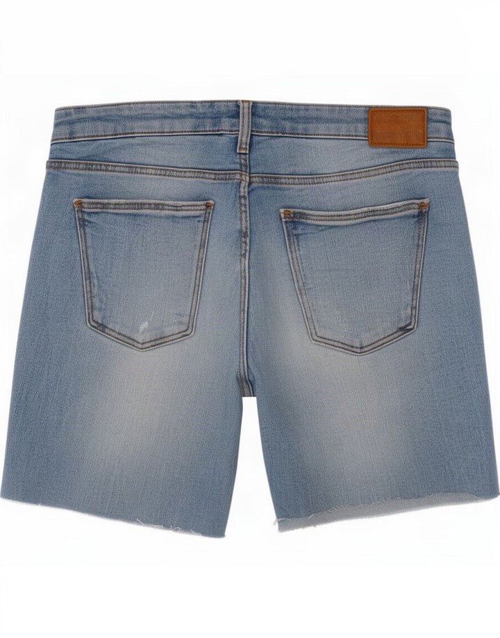 Zara Dame Denim Shorts EU 42 Large W32 Blå