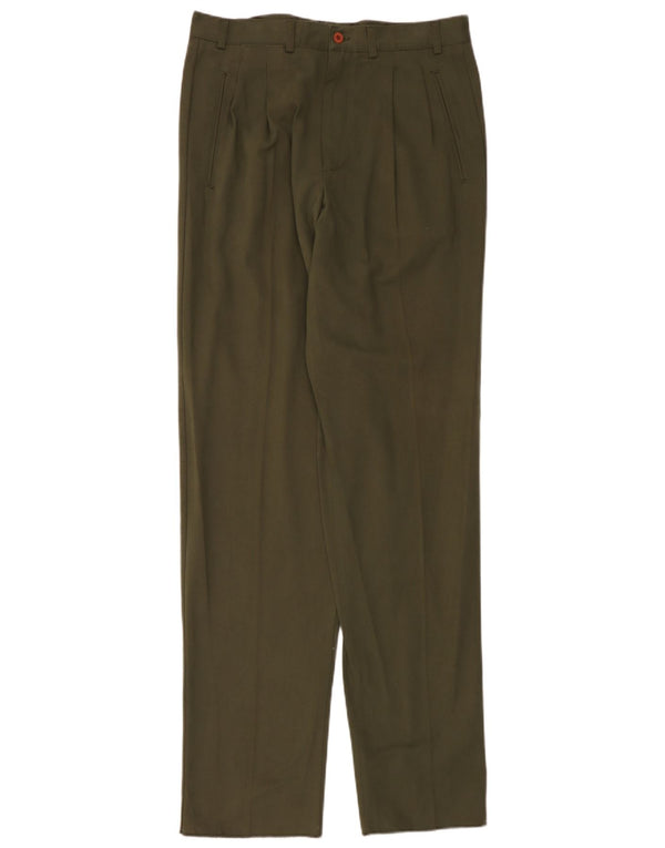 Eric Hatton Herre Pegged Chino Bukser IT 50 Large W34 L28 Grøn Bomuld