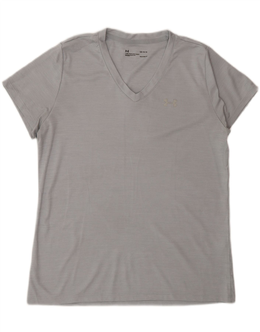 Under Armour Herre Heat Gear T-Shirt Top Stor Grå Polyester