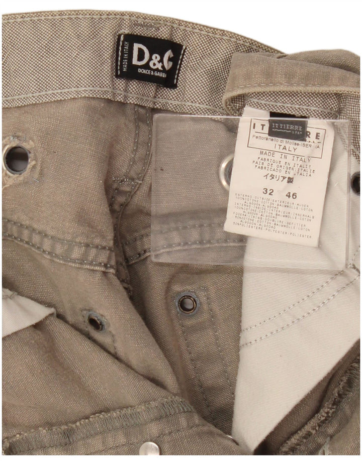 Dolce & Gabbana denimshorts til mænd W32 mellemgrå bomuld