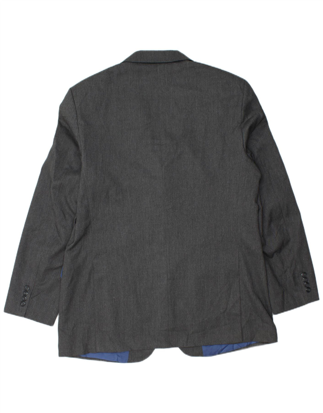 MARKS & SPENCER Mens 2 Button Blazer Jacket UK 44 2XL Grey Polyester