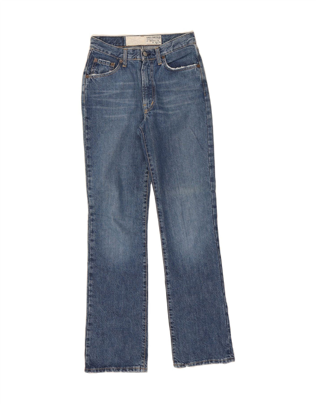 UNLIMITED Womens Straight Jeans W27 L31 Blue Cotton Vintage Unlimited and Second-Hand Unlimited from Messina Hembry 