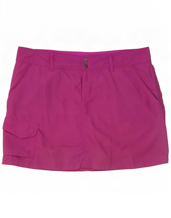 Columbia Womens Omni-Shade Skort US 10 Large Pink Nylon