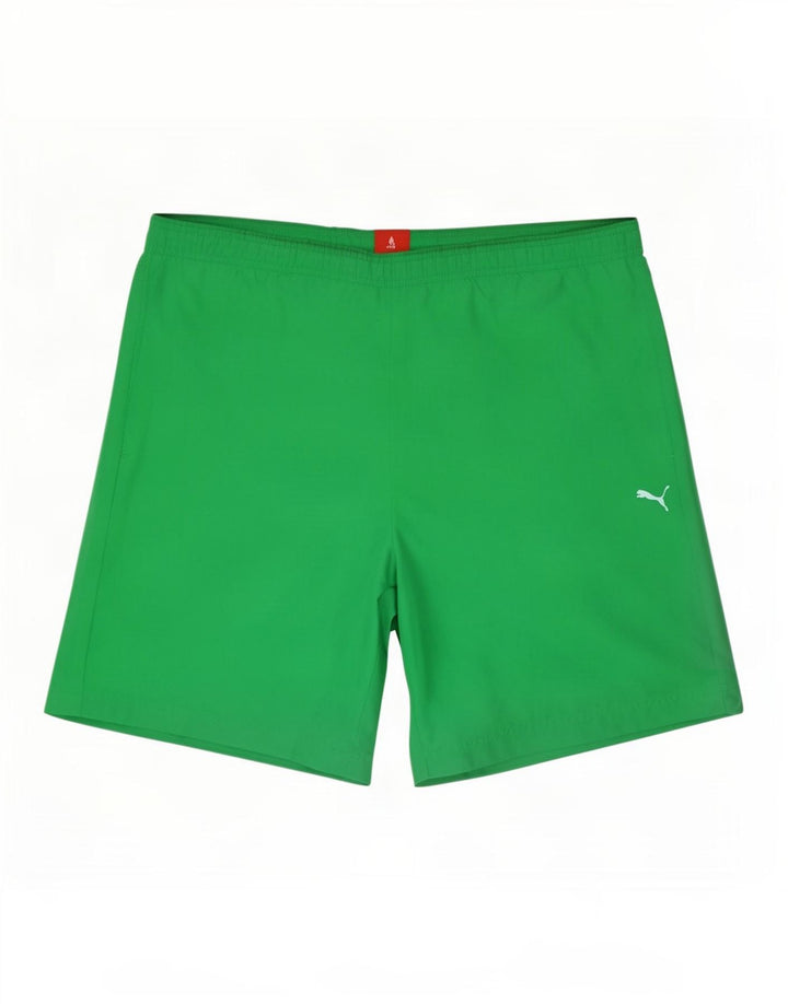 Puma Herre grafiske sportsshorts XL Grøn polyester