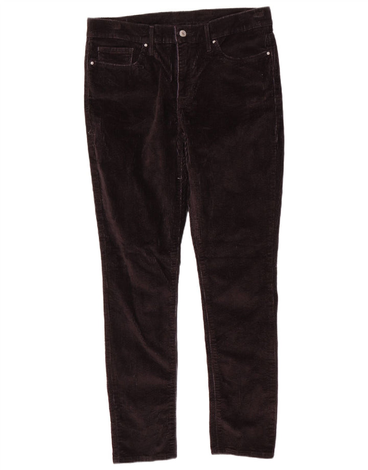 LEVI'S Slim fløjlsbukser til kvinder W34 L30 Sort