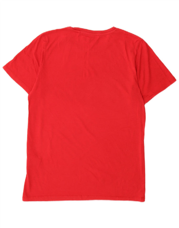 Jack & Jones Herre Denizen Grafisk T-Shirt Top Medium Rød Bomuld