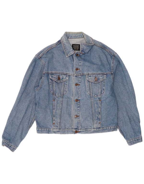Benetton Mens Denim Jacket IT 48 Medium Blue Cotton
