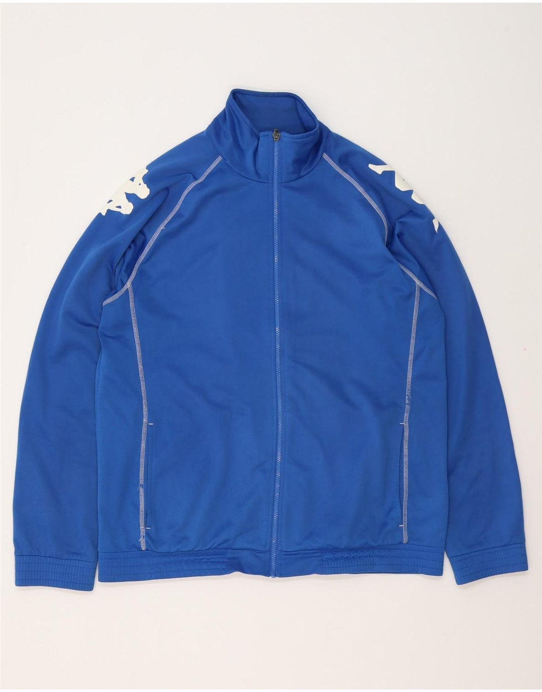 KAPPA Herre grafisk træningsdragt Topjakke XL Blå Polyester
