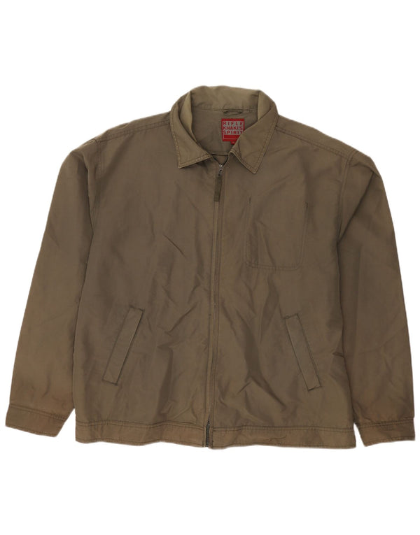 Rifle Herre Khakis Bomber Jacket UK 42 XL Khaki Polyamid