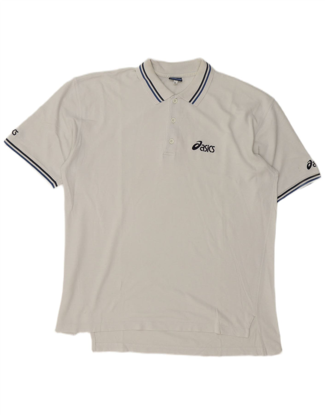 Asics herre poloshirt XL hvid bomuld