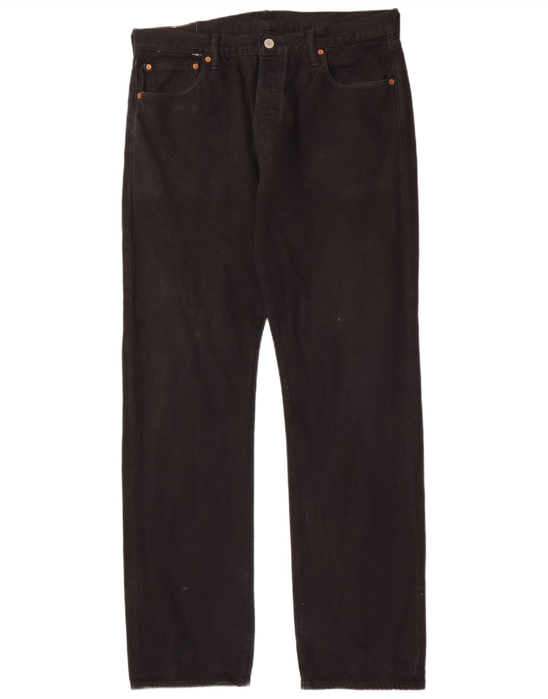 Levi's Herre 501 lige jeans W32 L34 sort bomuld