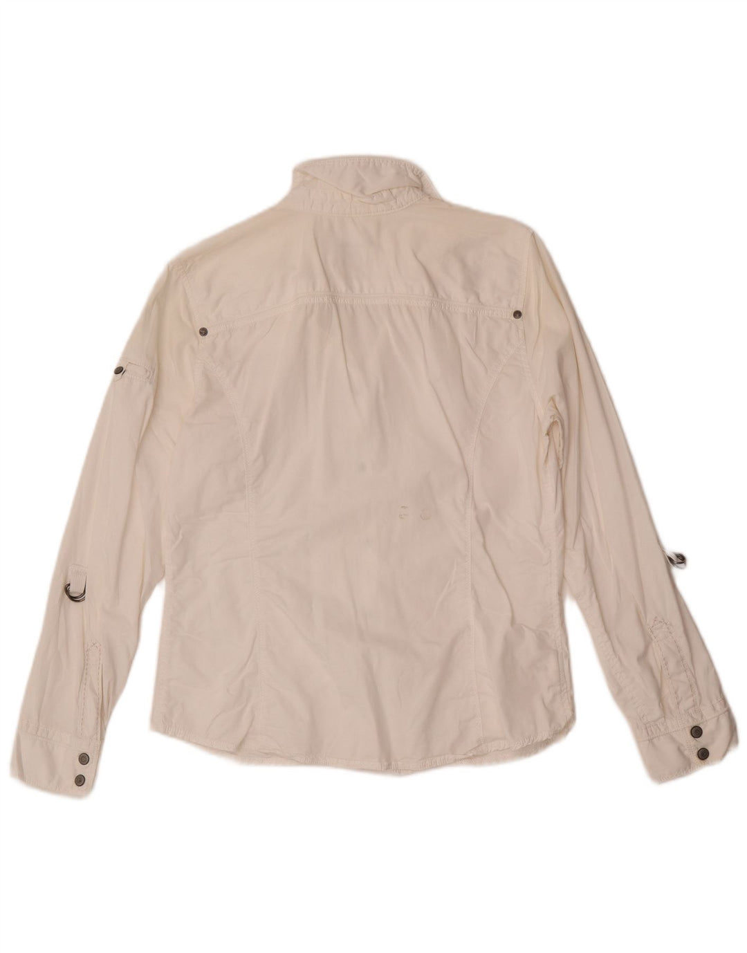 Eddie Bauer Dameskjorte UK 14 Medium White Bomuld