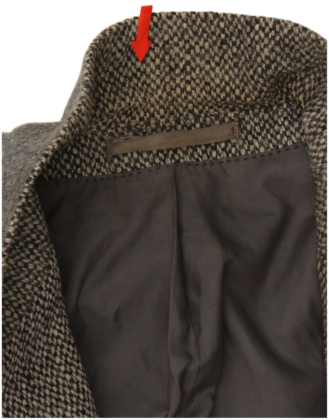 Centaur Herre Harris Tweed Blazer Jacket UK 38 Medium Grey Herringbone