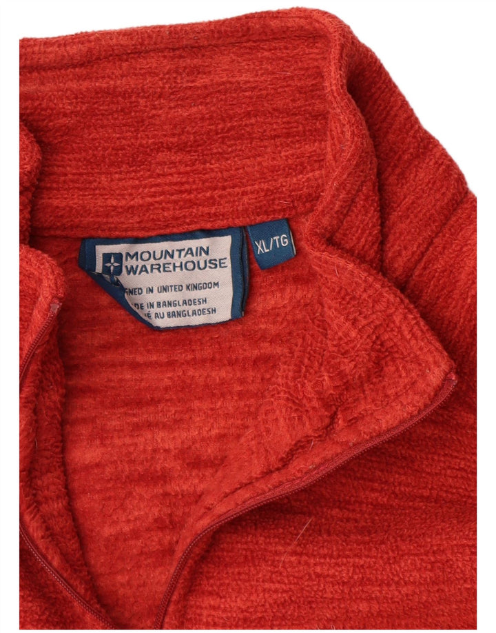 Mountain Warehouse Herre lynlås hals Fleece Jumper XL Orange Polyester