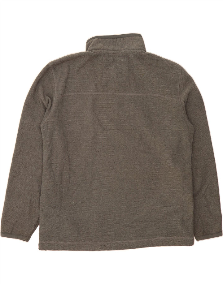 WEIRD FISH Mens Zip Neck Sweatshirt Jumper Medium Grey Polyester Vintage Weird Fish and Second-Hand Weird Fish from Messina Hembry 