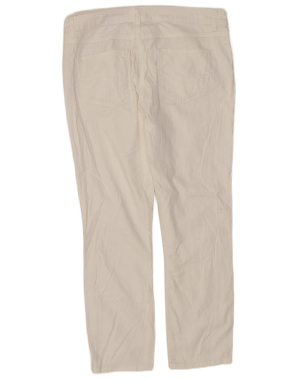 Phase Eight Womens Cropped Jeans UK 14 Large W32 L25 White Cotton