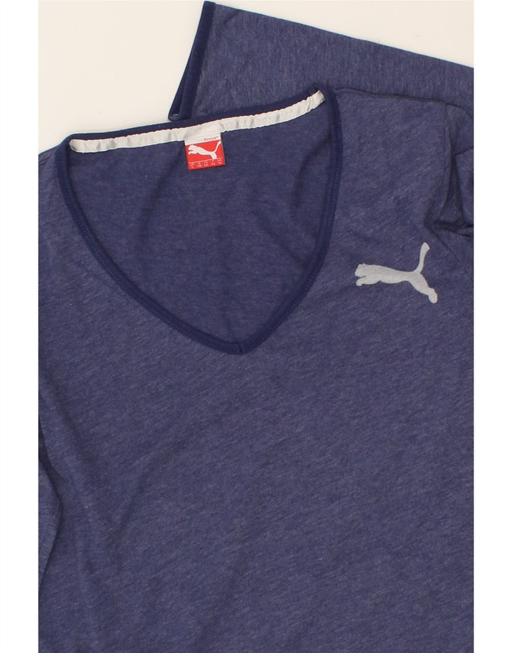 PUMA Womens Graphic Top Long Sleeve UK 14 Medium Purple Vintage Puma and Second-Hand Puma from Messina Hembry 