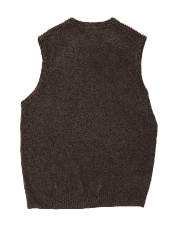 DOCKERS Mens Vest Tank Top Large Grey Check Acrylic Vintage Dockers and Second-Hand Dockers from Messina Hembry 