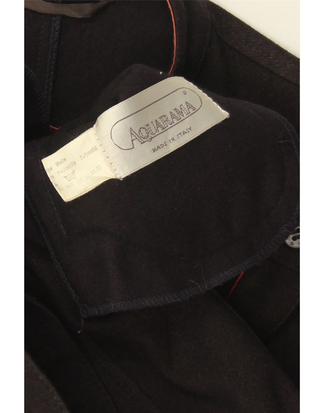 AQUARAMA Womens Utility Jacket UK 14 Medium Black Wool
