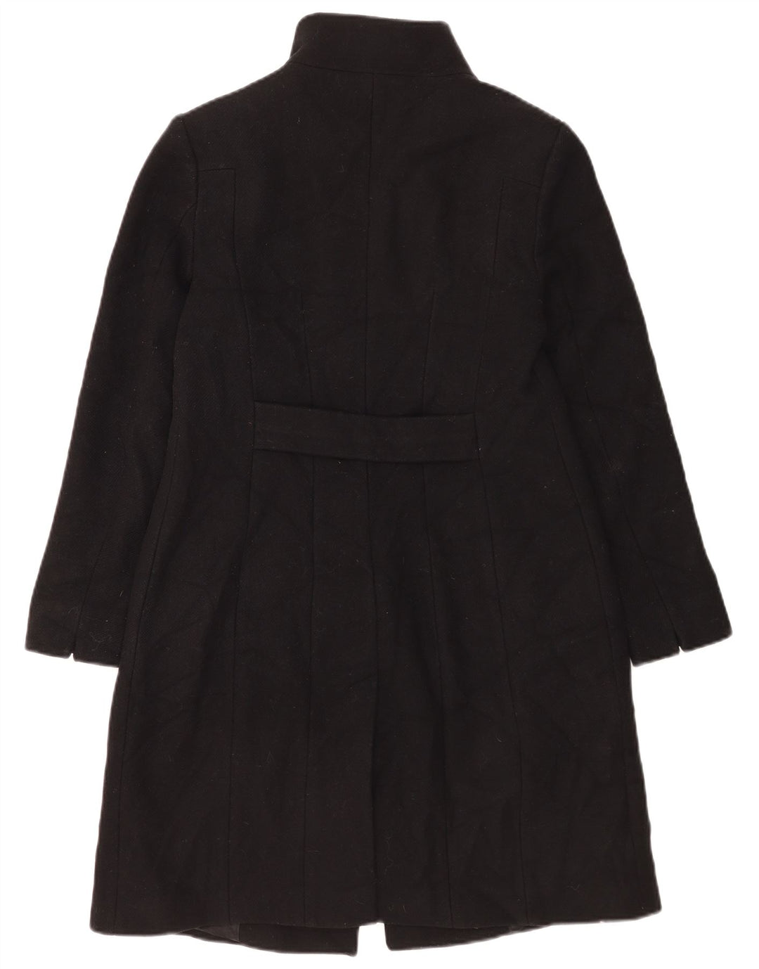 Reiss Dame Overfrakke UK 10 Lille Sort Uld