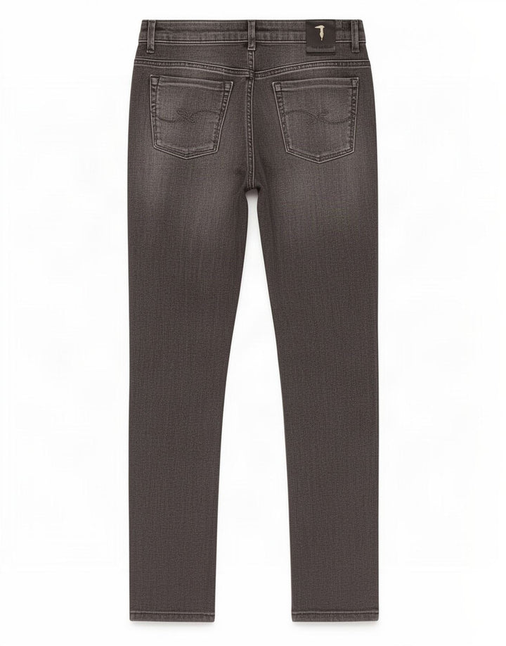 Trussardi Dame Slim Jeans IT 40 Small W26 L26 Grå