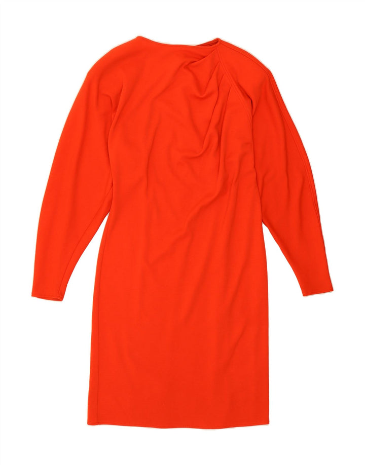 GENNY Womens Batwing Sheath Dress UK 12 Medium Red Wool Vintage Genny and Second-Hand Genny from Messina Hembry 