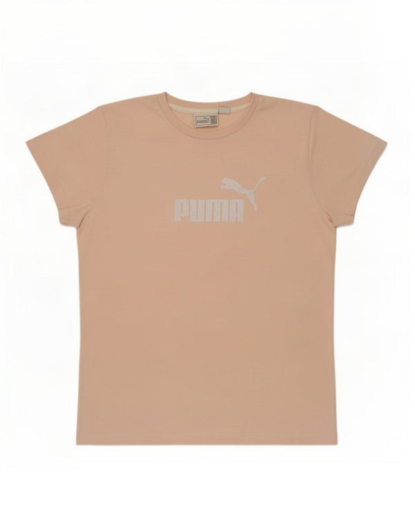 Puma Grafisk T-Shirt Top UK 12 Medium Pink