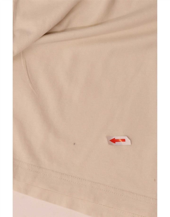 Champion Herre Grafisk T-Shirt Top Stor Hvid Bomuld