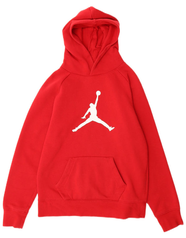 Jordan Boys Air Graphic Hoodie Jumper 12-13 år Stor Rød