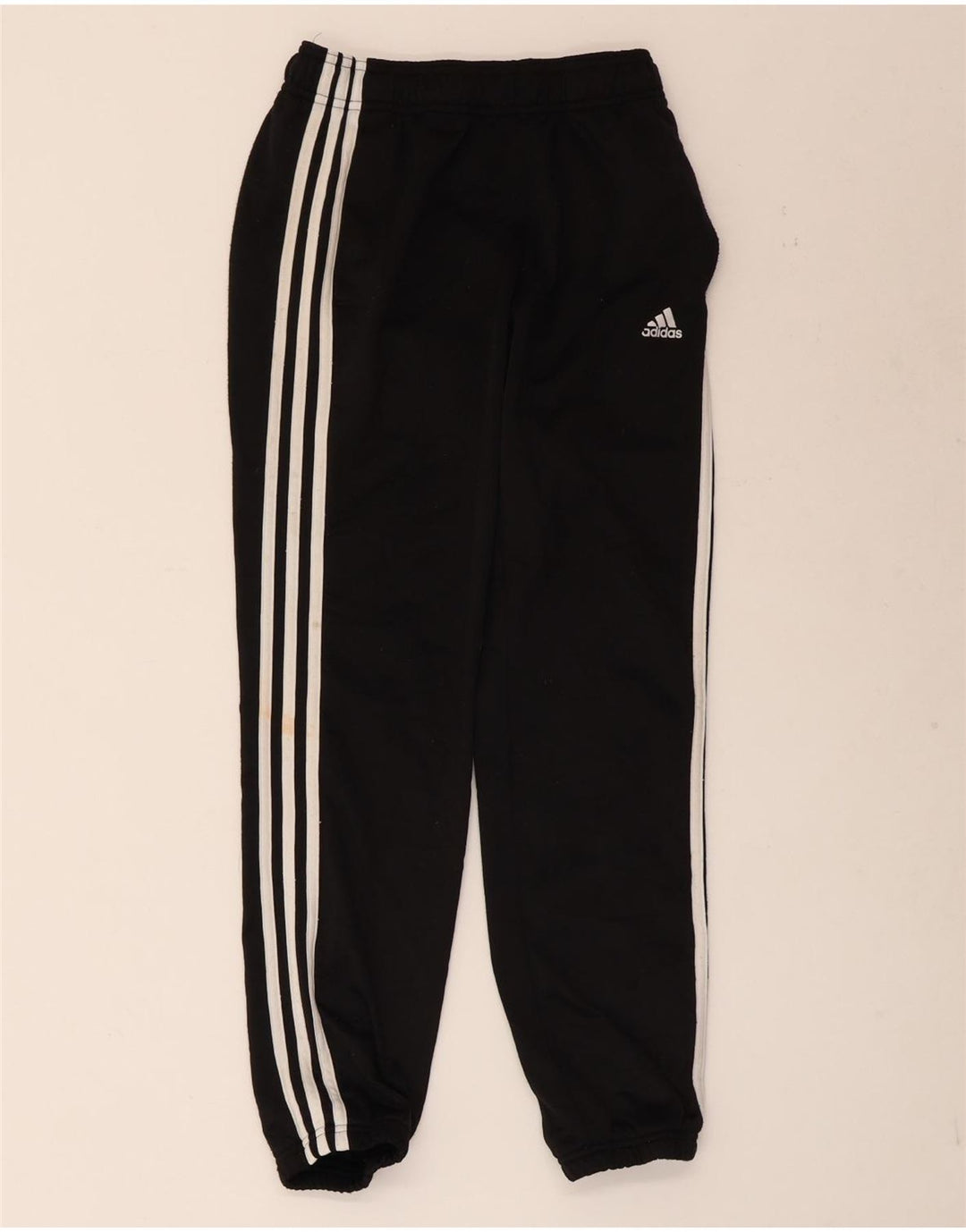 Adidas Drenge Træningsdragt Bukser Joggers 11-12 År Sort Polyester