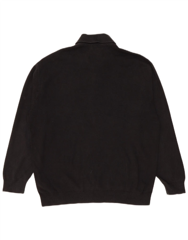 Cos Langærmet poloshirt til mænd mellem sort bomuld